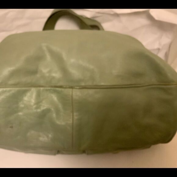 Marc Jacobs handbag Leather Green double handles front pockets - Picture 10 of 16